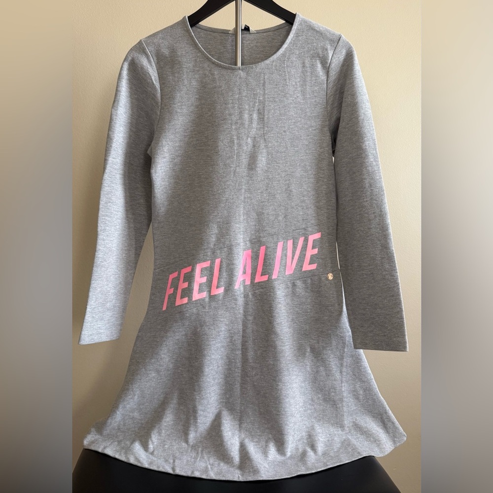 Tom Tailor Girls Gray Dress 14-16Y / XS, Cotton Blend, NEW with Tags